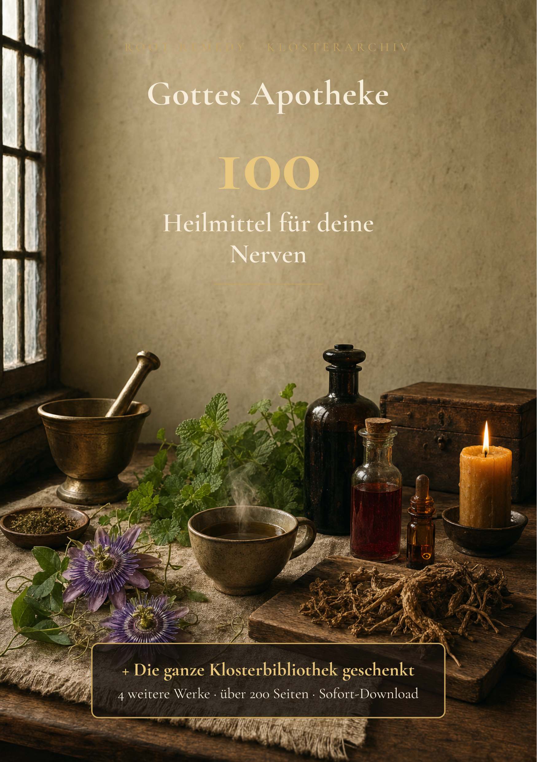 Gottes Apotheke: 100 Heilmittel für deine Nerven + 4 Helfer